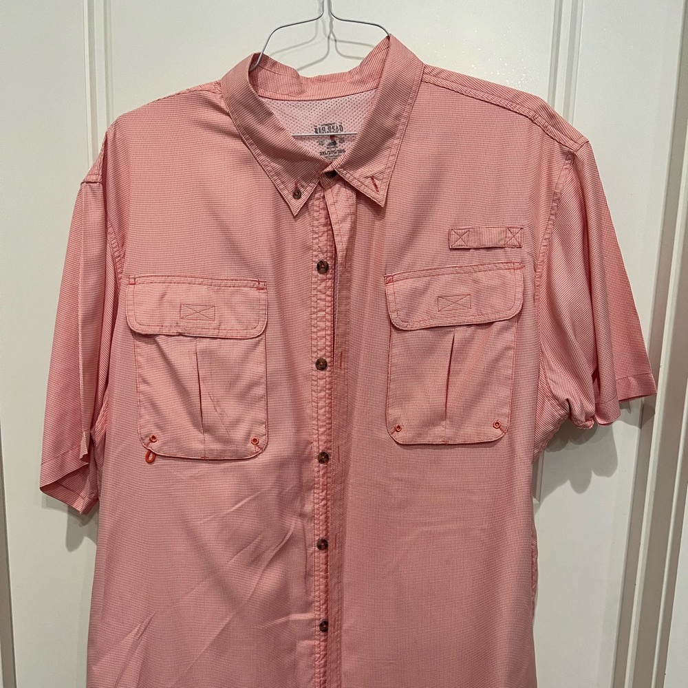 Red Head Fishing Shirt, short sleeve